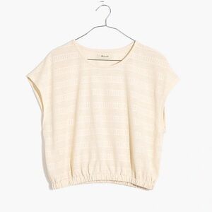 Madewell Women's Vintage Parchment Blouse pointell Small